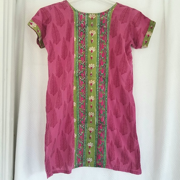 Fashion Hut Pink and Green Kurta - Picture 3 of 7